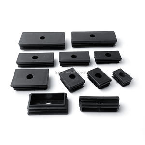 Reutilizável Anti-Slip Tubo Quadrado Tubo de Plástico Plug com Buraco Redondo Cap Stopper End Cap Mesa e Cadeira Foot Pads - Product Image 6