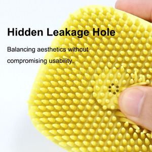 Cepillo de masaje para mascotas, dispensador de champú, cepillo de ducha de silicona para aseo de perros y gatos, productos de baño - Product Image 4