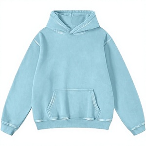 Pull-over unisexe en coton surdimensionné de haute qualité, 300 GSM, épais, doublé, respectueux de l'environnement, avec effet tie-dye et délavé à l'acide, style streetwear, personnalisable OEM - Product Image 2