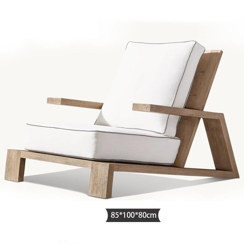 Canapé simple (bâche importée d'oliveen de teck)