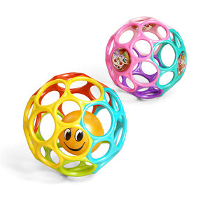 Balle d'éveil et de dentition classique en silicone souple, sans BPA, facile à saisir, <span class=keywords><strong>jouet</strong></span> pour bébé - Product Image 3