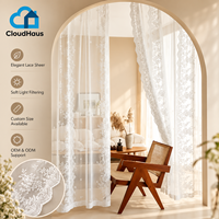 Voilages en dentelle personnalisables, support OEM/ODM, filtrant la lumière pour la délimitation d'espaces modernes et la décoration intérieure