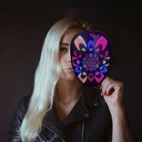 Máscara Brillante DIY con Control por Aplicación, Pantalla LED a Todo Color, Máscara Luminosa que Cambia de Expresión, Accesorios para Halloween, Festivales y Fiestas