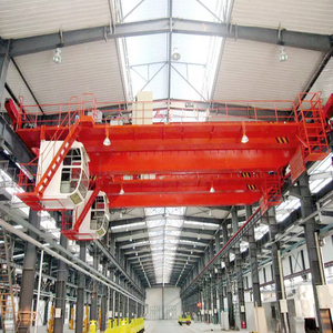 Grue à <span class=keywords><strong>pont</strong></span> à double poutre <span class=keywords><strong>de</strong></span> 5 tonnes Q355 avec chariot à treuil, fournie directement par l'usine - Product Image 3