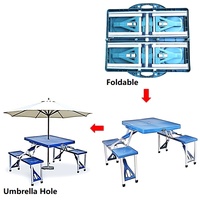 Mini ensemble Portable pliable en aluminium, Table de Camping de pique-nique en plein air à vendre
