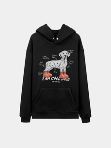 Felpe Unisex autunnali oversize Unisex lavorate a maglia in cotone ecologico e comodo elegante <span class=keywords><strong>illustrazione</strong></span> del cane di montagna Bernese - Product Image 3