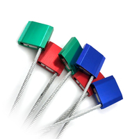 Sello de Cable de Alta Resistencia DX206C, ABS+Acero, Diámetro de Cable de 5.0mm, para Puerta de Contenedor de Camión, Números de Serie Personalizados Impresos con Láser, para Envío