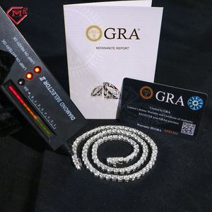 2 מ "מ 3 מ" מ 4 מ "מ 5 מ" מ מסוסאניט שרשרת טניס כסף 925 vvvs - Product Image 3