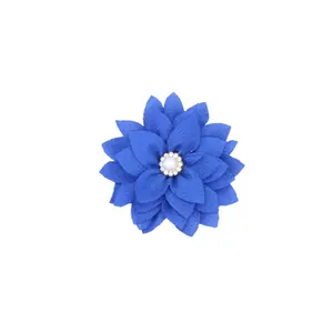 China buena flor broche DIY sombreros flor accesorios ganchillo colorido flor amking