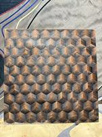 Panneau mural KISSWOOD en placage de bois, marqueterie artisanale, design moderne, motif géométrique, pour chambre, bureau, armoire, salon