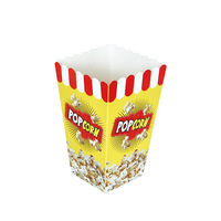 Boîte d'emballage pour frites et snacks en gros, boîte de restauration rapide, boîte à popcorn personnalisable avec logo