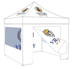 Maxcanopy เต็นท์แบบป๊อปอัพกรอบอะลูมิเนียม10x10ft สำหรับงานกลางแจ้งงานนิทรรศการการสร้างแบรนด์การพิมพ์โลโก้