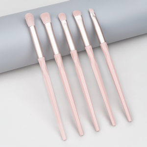 5-delige <span class=keywords><strong>set</strong></span> ruitvormige synthetische vezel oogmake-up kwasten met plastic handvat, oogschaduw- en eyeliner detailkwasten, draagbaar beauty tool - Product Image 1