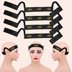 Fascia elastica regolabile con gancio e anello per parrucche, con logo personalizzato, per fissaggio frontale e bordi, ideale per parrucche in pizzo. - Product Image 2