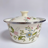 Couvercle de pot/bol en porcelaine émaillée résistant à la chaleur, compatible four, pour camping extérieur, style américain, alimentation directe usine