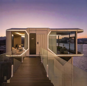 移動式 プレハブ モダン バケーションホテル ラグジュアリーホーム ポータブル 居住用 タイニーハウス モジュール式 コンテナ スペースカプセル - Product Image 1