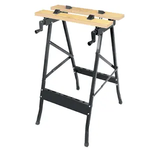 Woodworking table work bench stand saw horse portable folding work bench
