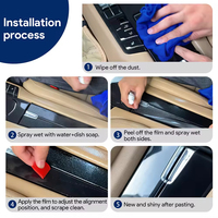 2023-2024 BYD Song Plus Film de protection anti-âge prédécoupé Autocollant intérieur de voiture en PVC transparent Kits d'intérieur à conduite à gauche
