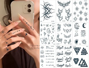 สติ๊กเกอร์<span class=keywords><strong>สัก</strong></span>ลายแบบสดใสและเรียบเนียน เป็นมิตรกับสิ่งแวดล้อม โลโก้ปรับแต่งได้ ผลิตจากสูตรสมุนไพร - Product Image 2