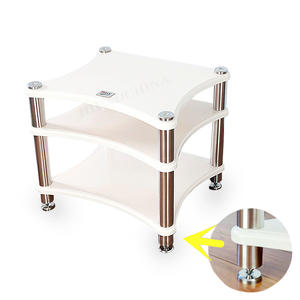 Support de haut-parleur <span class=keywords><strong>HiFi</strong></span> en bois massif DY-05, armoire Audio, équipement d'amplificateur, amortisseur, étagère à ongles (modèle global) - Product Image 1