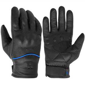 Gants de moto d'été en cuir véritable de haute qualité pour hommes et femmes – Le meilleur équipement moto du fabricant - Product Image 1