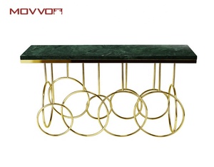 Table <span class=keywords><strong>console</strong></span> unique <span class=keywords><strong>en</strong></span> 3D de style moderne europé<span class=keywords><strong>en</strong></span> avec base <span class=keywords><strong>en</strong></span> acier inoxydable et plateau <span class=keywords><strong>en</strong></span> marbre - Product Image 6