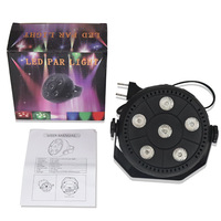 Petite lampe LED Par étanche IP65 6x1w RGB pour événements extérieurs