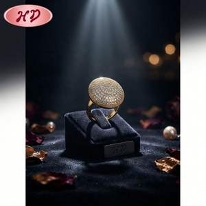 แหวนเฮงเตี้ยน ดีไซน์ล่าสุด ชุบทอง 18K ประดับเพชรซิร์คอน สำหรับสาวๆ - Product Image 4