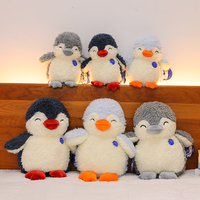 Peluche pingouin en tissu de coton doux de haute qualité, respectueuse de la peau, pour la sécurité des enfants et la décoration de la maison