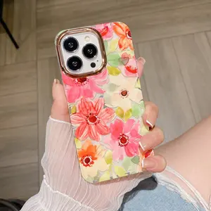 Lüks temizle çiçek desen cep telefonu iPhone kılıfları 12 12 Pro özelleştirilmiş durumda özel tasarım telefon iphone için kılıf