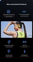 X5 Sports Bluetooth Bone Conduction Headphone 25g Ringan 360 °   Headset Nirkabel Peredam Kebisingan ENC Suara Panorama untuk Berlari