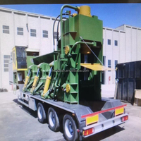 Machine de découpe et d'emballage mobile automatique montée sur véhicule avec moteur haute capacité et solution d'emballage portable
