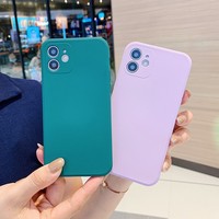 8 couleurs étui en silicone liquide doublure en velours pour iPhone 6 16 série 360 Protection complète étuis pour téléphone portable Promotion prix bon marché