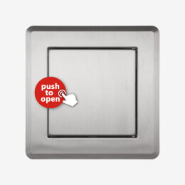 Porta di inserimento QUATTRO PUSH S (Acciaio Inossidabile) - Product Image 1