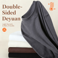 Vente en gros de chemises à manches longues en polaire ronde à col rond de 240 g pour le printemps et l'automne. Couleur unie, polaire double face, hauts, chemises de base.