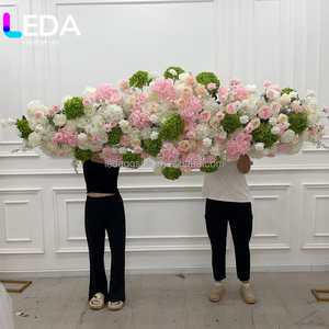 ช่อดอกไฮเดรนเยียสีเขียวยอดนิยมของ LEDA สำหรับจัดงานแต่งงาน ดอกไฮเดรนเยียสีขาวและสีเขียวประดิษฐ์สำหรับตกแต่งงานปาร์ตี้และงานอีเว้นท์ - Product Image 1