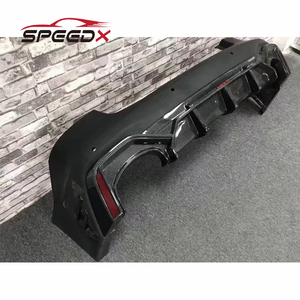 Pour <span class=keywords><strong>Audi</strong></span> A7 S7 mise à niveau <span class=keywords><strong>RS7</strong></span> <span class=keywords><strong>R</strong></span> <span class=keywords><strong>ABT</strong></span> Style diffuseur de carbone Kit de carrosserie 19-25 A7 S7 diffuseur de pare-chocs arrière en Fiber de carbone - Product Image 4