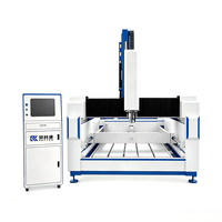 Machine de fraisage CNC multifonctionnelle 4 axes, à broche unique automatique, pour sculpture sur pierre, contrôle 3D/2D, moteur PLC