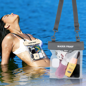 Funda Impermeable para Teléfono con Alta Transparencia IPX8, para Colgar en el Cuello o Cruzada al Cuerpo, Bolsa Impermeable Extra Grande para Teléfono, para Piscina - Product Image 1