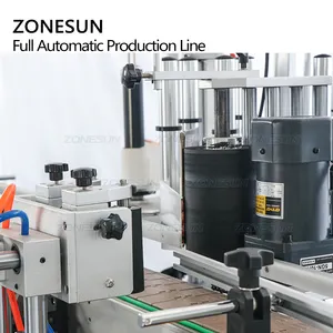 ZONESUN Nước Trái Cây Tự Động Mỹ Phẩm Rượu Tinh Dầu Nhỏ Giọt Chai Sorter Lỏng Điền Capping Và Ghi Nhãn Dòng Máy