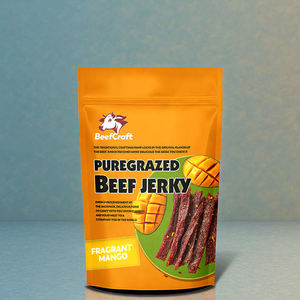 סיטונאי כיתה מזון סיטונאי הדפסה מותאם אישית רוכסן פלסטיק ziplock בשר מיובש בילטונג שקית בשר - Product Image 1