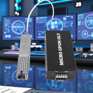 Zisa Micro GPON OLT Stick <span class=keywords><strong>SFP</strong></span> <span class=keywords><strong>1</strong></span>พอร์ต FTTH FTTx <span class=keywords><strong>1</strong></span>.25G 2.5G <span class=keywords><strong>SFP</strong></span> MINI ตัวเชื่อมต่อ sc/upc แบบพกพา - Product Image 1