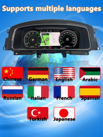 Instrumen mobil alat pengukur Speedometer Panel dasbor LCD mil Monitor untuk Volkswagen Golf 7 R Golf7 MK7 GTi