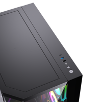 2026 New Design Wholesale ATX Mid Tower E-sports Desktop Gaming Chassis Double Sided Panoramic Tempered Glass Panel PC Case
