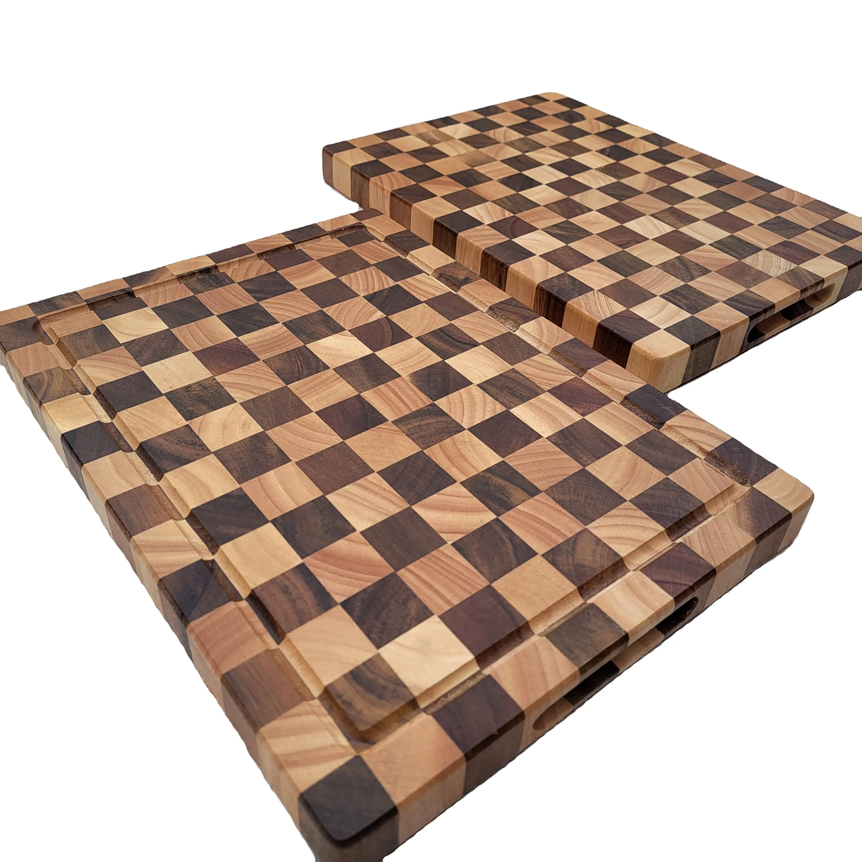 Meat Carving Board Acacia Wood Cutting Steak Paddle Cheese Board Serving tray Large Checkered Cutting Board