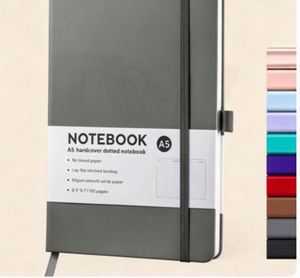 A5 PU Leather Journal B5 Hardcover Custom Notebook with Elastic Band - Product Image 5