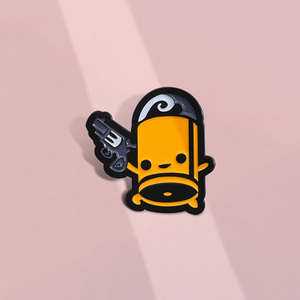 Jeu personnel émail broche <span class=keywords><strong>Robot</strong></span> elfe samouraï chat fille <span class=keywords><strong>boxe</strong></span> dinosaure balle flamme symbole dessin animé Badge Punk épinglettes bijoux - Product Image 3