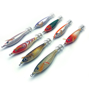 Señuelo de pesca artificial de madera Toto de calidad japonesa GAMA 2026 para camarones, calamar, pulpo, tipo <span class=keywords><strong>EGI</strong></span>, con anzuelo y jig, isca de pesca - Product Image 3