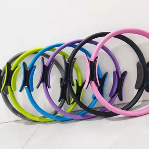 38cm Yoga <span class=keywords><strong>Pilates</strong></span> Anneau Minceur Façonner Musculation Formation Double Poignées Fitness Wrap Stretching Cercle Magique Résistance - Product Image 2