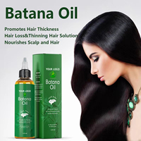 Minyak Batana Label pribadi minyak rambut organik pelembap Batana perawatan rambut esensi untuk bahan Herbal rambut kering